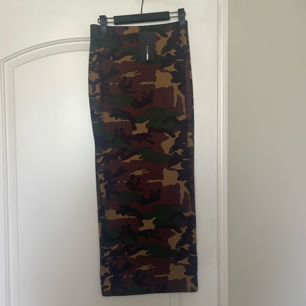 Camo Maxi Skirt